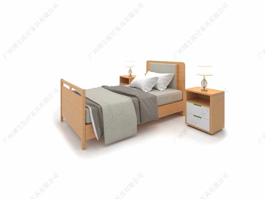 实木病床带床头柜