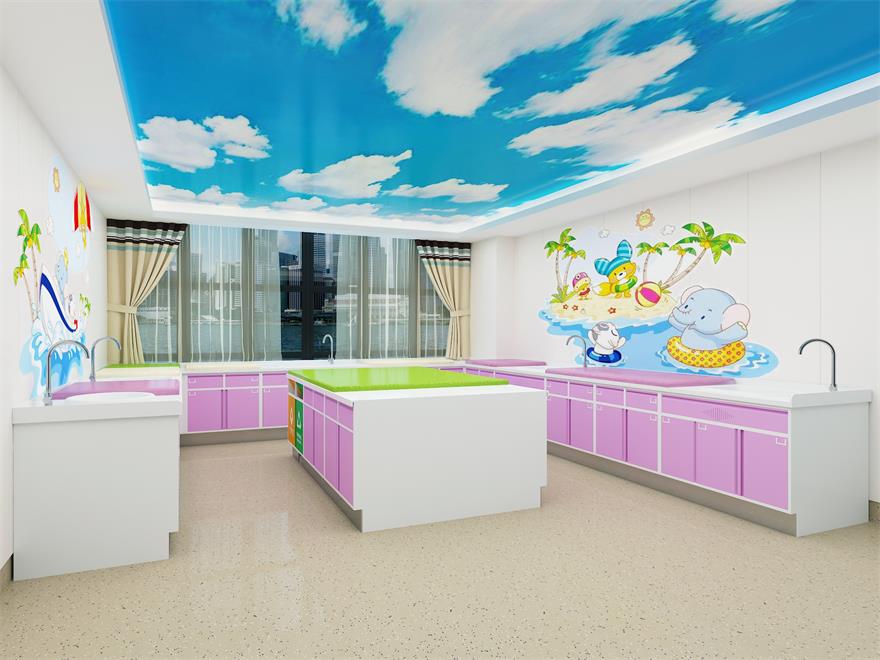 医疗家具洗婴房的配置与设计：什么是新生儿洗婴池婴儿护理台
